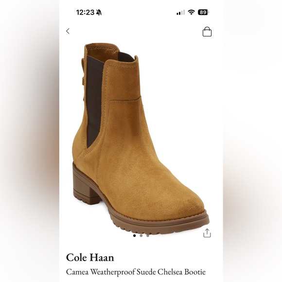 Cole Haan Camea Waterproof suede Chelsea bootie - Picture 1 of 1